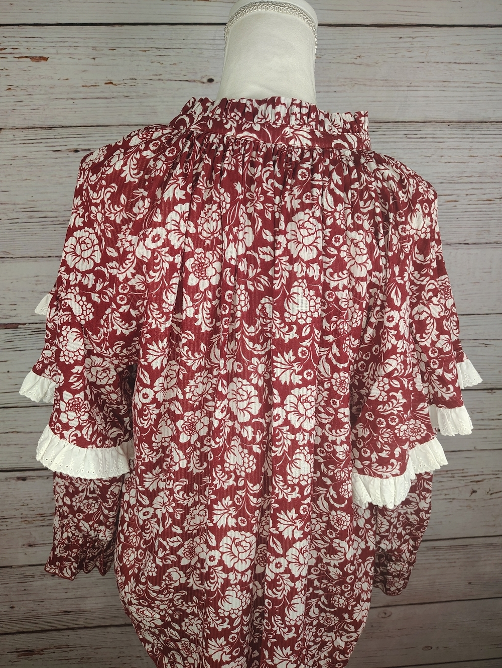 See By Chloe Cotton Voile Peonies Blouse - Picture 13 of 13